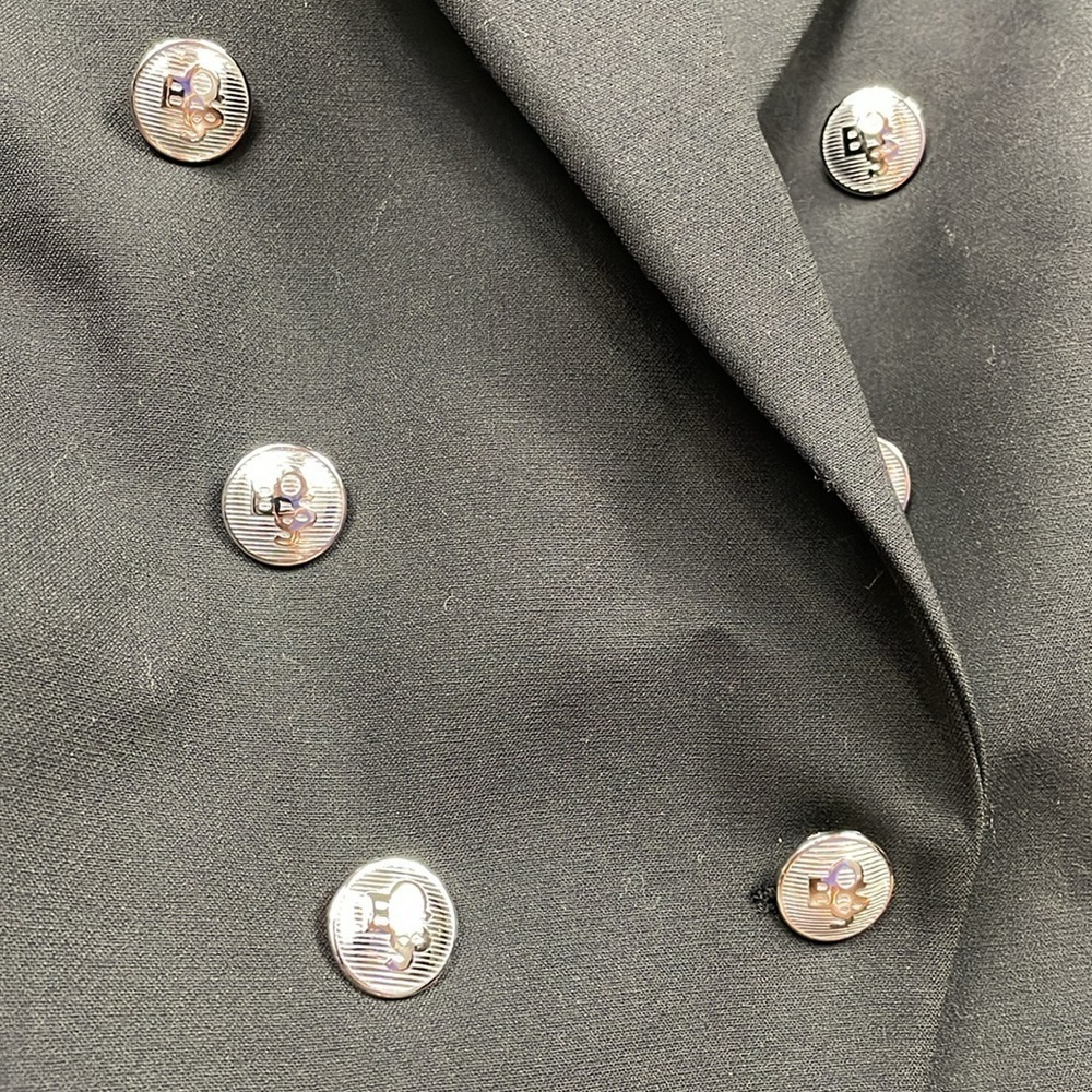 New BOSS Hugo Boss Jelary Double Breasted Blazer Jacket Business Black Sz 12 - Picture 13 of 15
